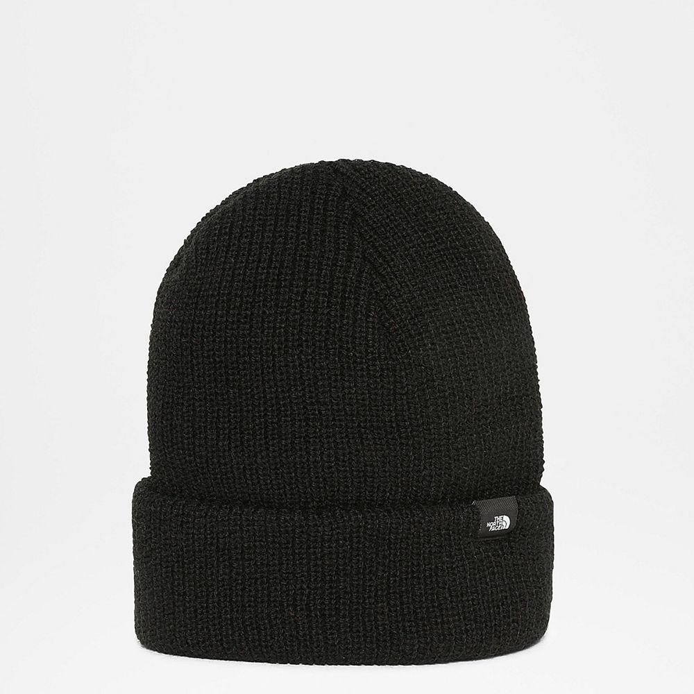 The North Face Beanies Mens Australia - The North Face Tnf Freebeenie Black Skiing And Snowboarding